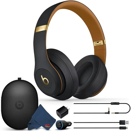 Beats Studio3 Wireless Over-Ear Noise Cancelling Bluetooth Headphones (Midnight Black) with Extra US | Walmart (US)
