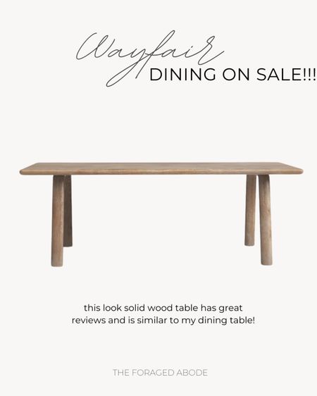 Wood dining table on sale! 

#LTKSummerSales #LTKSaleAlert #LTKHome