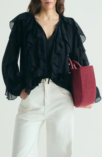 Ruffled Cotton Blouse | Nordstrom
