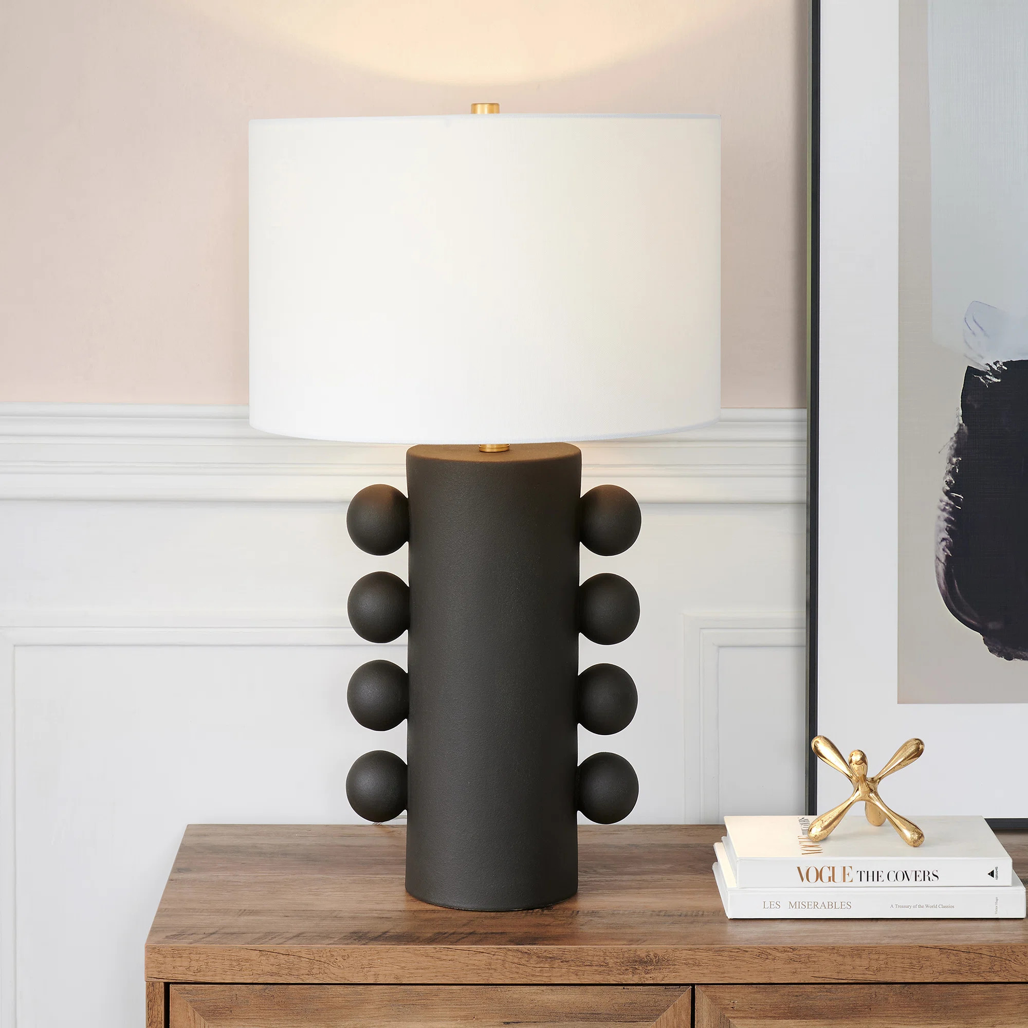 Mercer41 Izzey 27" Tall Ceramic Table Lamp with Fabric Shade & Reviews | Wayfair | Wayfair North America