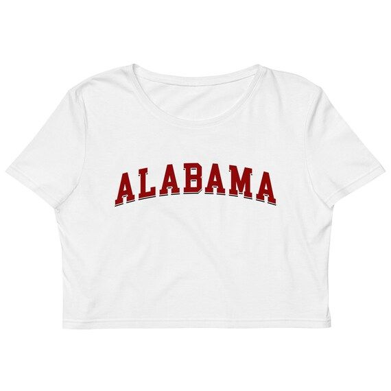 Alabama  University Vintage Design Logo Crop Top | Etsy (US)