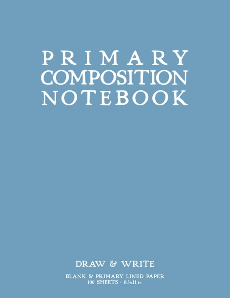 Primary Composition Notebook: Light Blue Softcover Draw & Write Journal by schoolnest | Amazon (US)