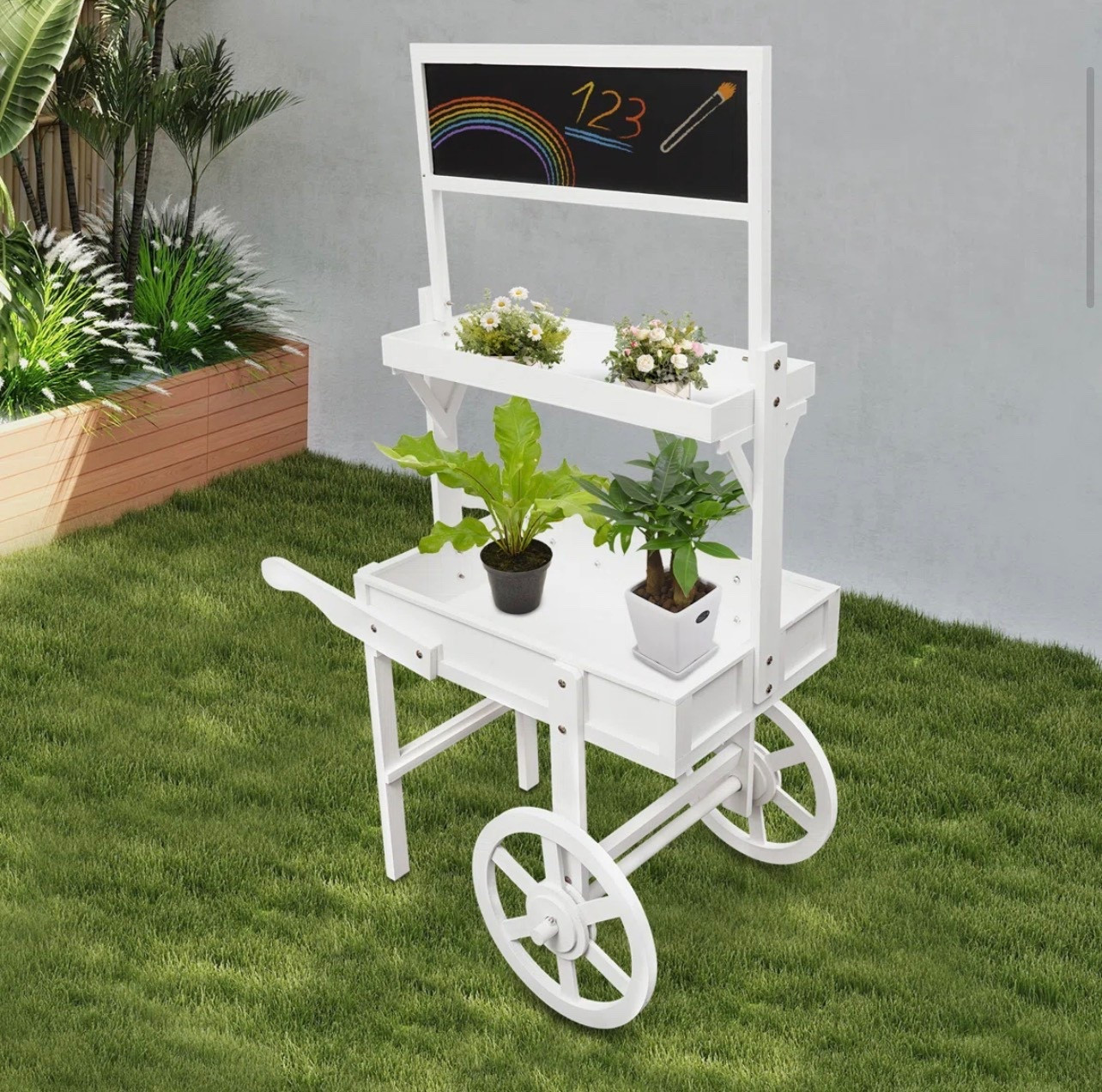 Freestanding Plant stand, plant holder with decoration wheels

#LTKSeasonal #LTKWedding #LTKHome