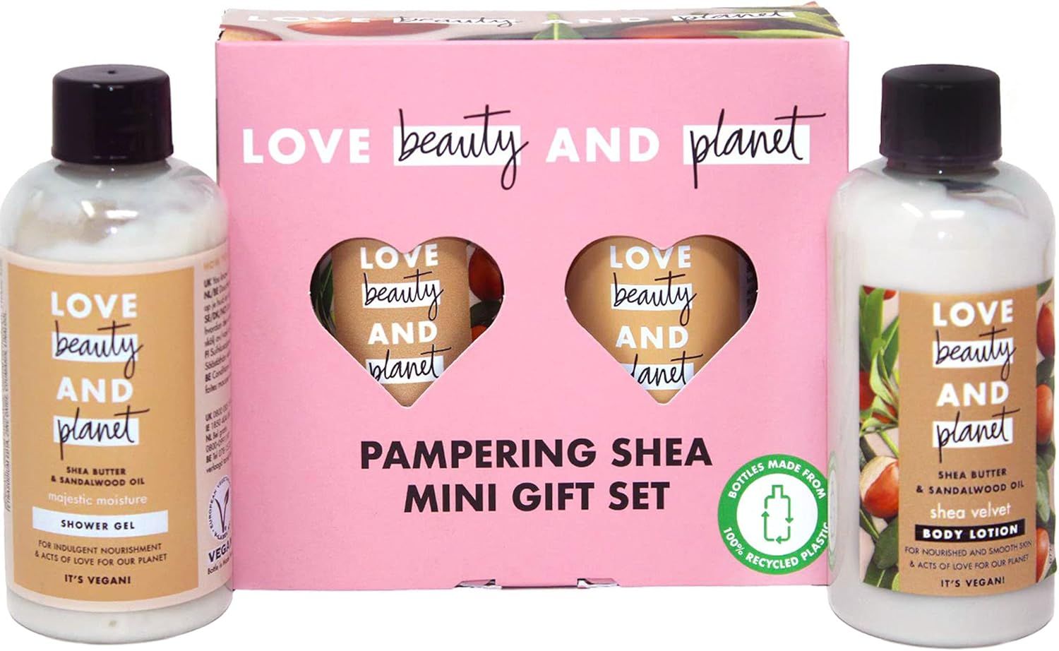 Love Beauty Planet Women's Holiday Gift Set Stocking Stuffer, Includes Shower Gel and Body Lotion, P | Amazon (US)