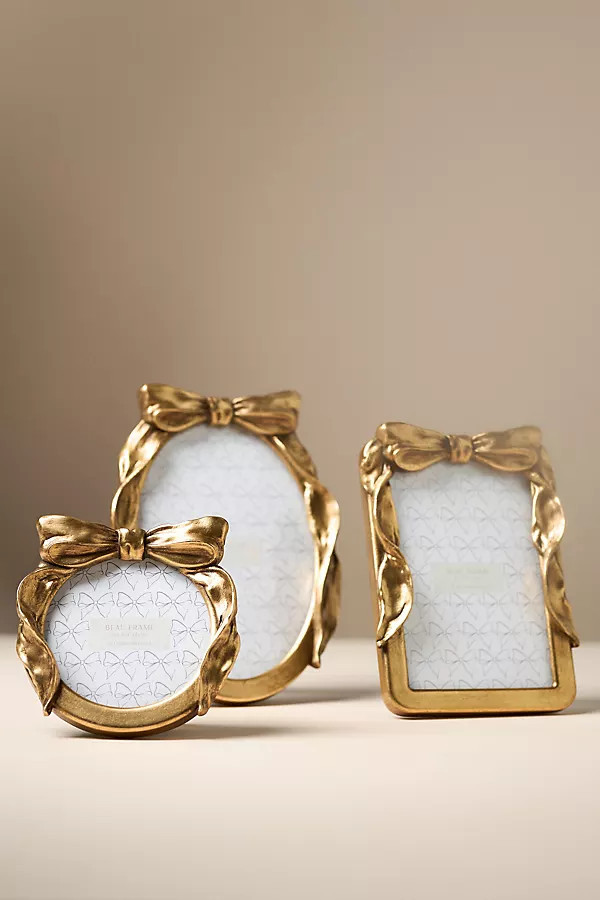 Beau Bow Gold Picture Frame | Anthropologie (US)