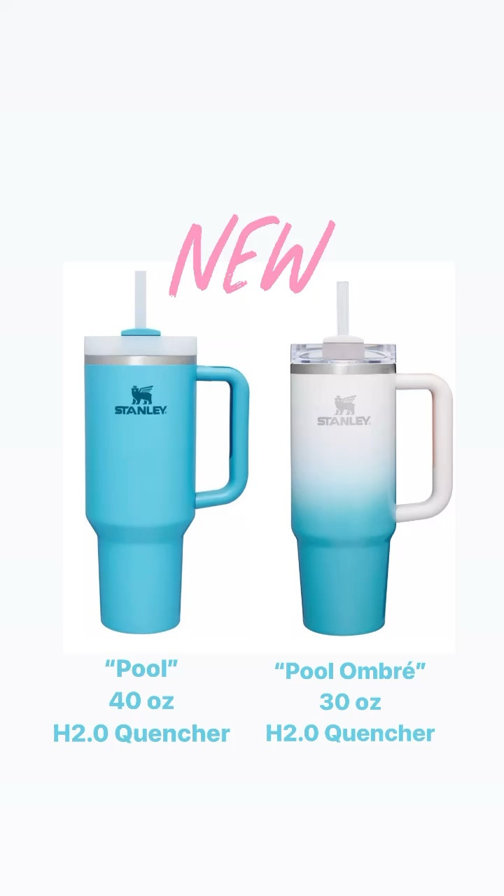 💦 NEW Pool 40 oz H2.0 & Pool Ombré 30 oz H2.0 @stanley_brand Quenchers NOW ONLINE!! 💦

Which color do you like better?

* Stanley 40 oz  Quencher - $40
* Stanley 30 oz Quencher - $30

#new #exclusive #stanley #stanleycup #pink #coffee #cup #viral #viralpost #instagood #trending #coffee #blue #gift #summervibes #fyp #fypシ #spring #ontrend #viral #musthave #omg #sopretty #exclusive #summer #ombre #starbucks #starbuckscoffee #ombre

#LTKunder50 #LTKhome #LTKGiftGuide