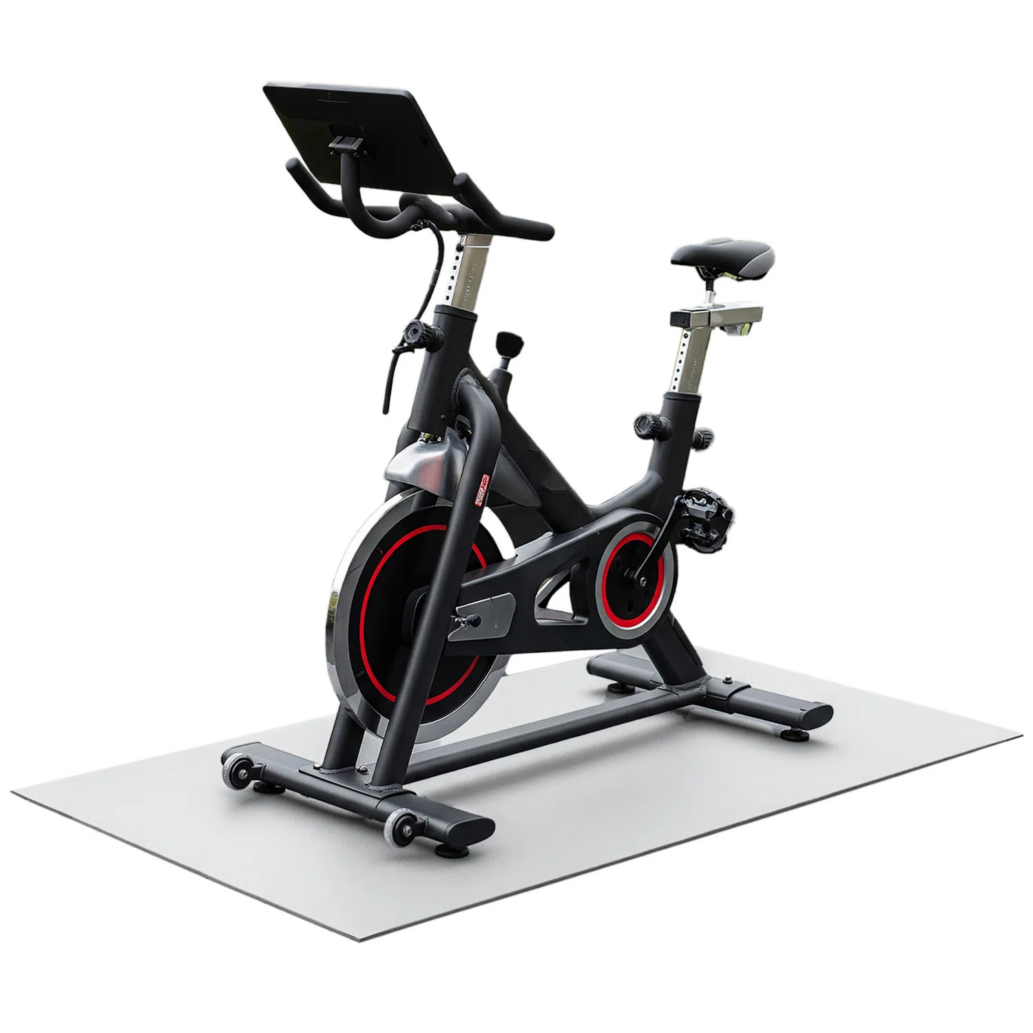 Rubber-Cal "TFS-121 Exercise Bike Mats" - 5mm x 4ft x 5ft - Light Brown | Wayfair North America