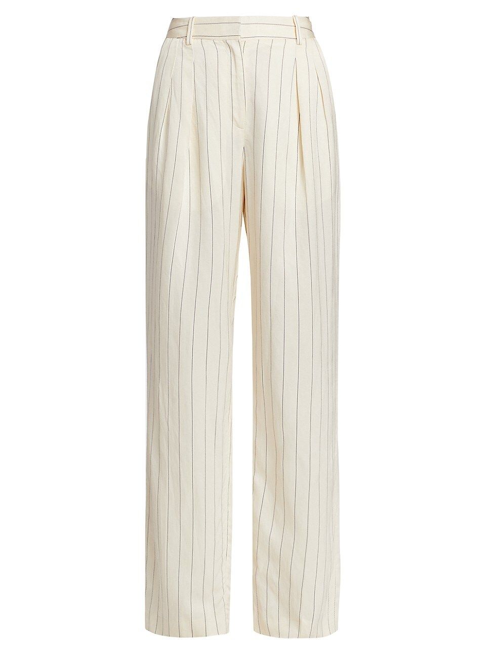 Women's Striped Wide-Leg Pants - Striped Beige - Size Large | Saks Fifth Avenue