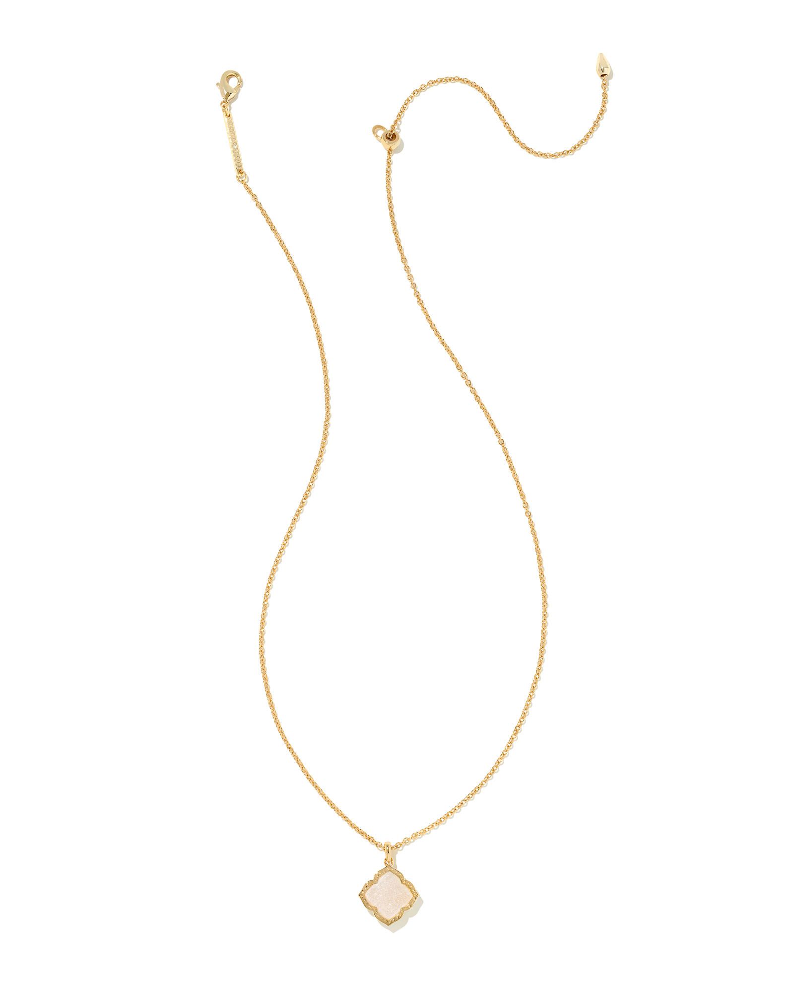 Mallory Gold Pendant Necklace in Iridescent Drusy | Kendra Scott | Kendra Scott
