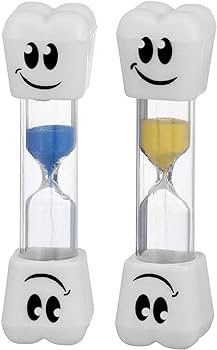 Smile Tooth 2 Minute Sand Timer Assorted Colors (2 Pack) | Amazon (US)