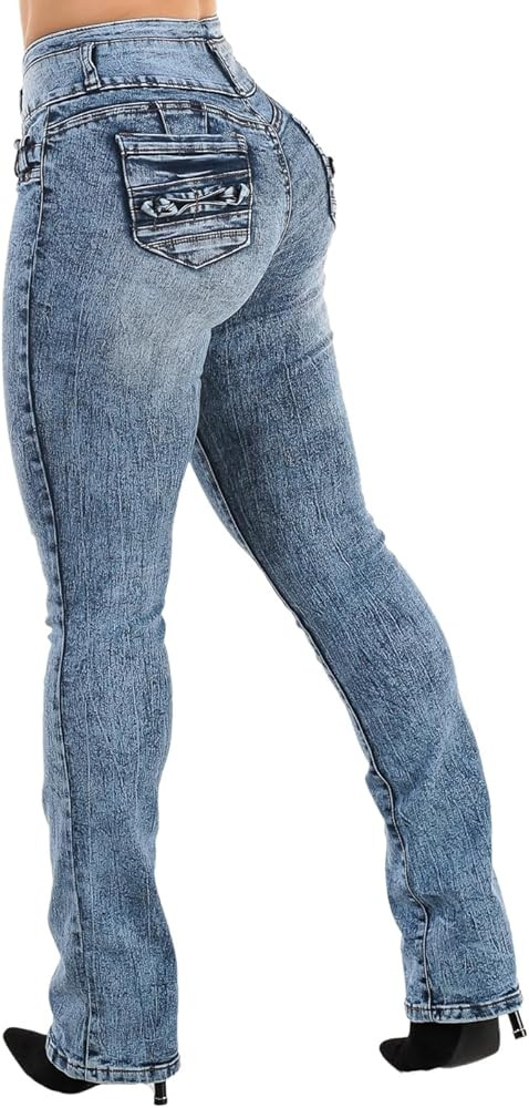 Moda Xpress Women's Butt Lifting High Waisted Bootcut Jeans - Stretchy, Comfortable Flare Jeans i... | Amazon (US)