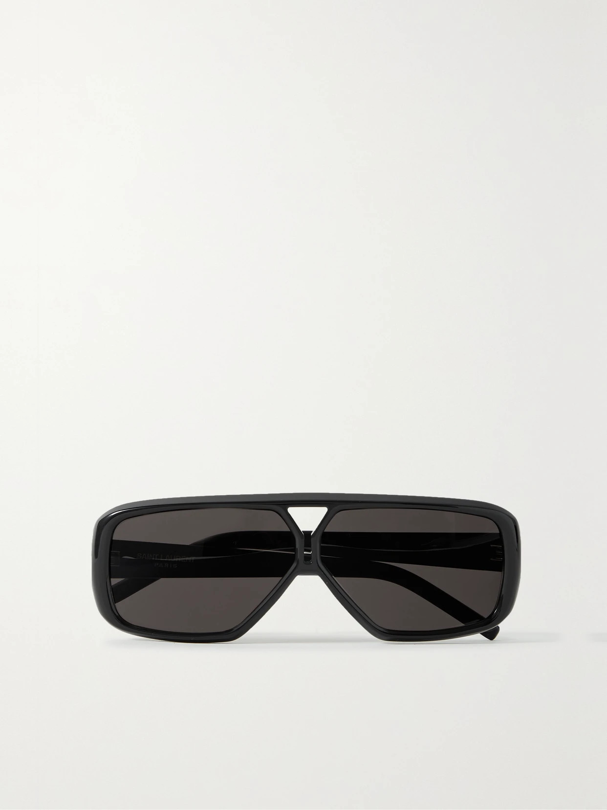 SAINT LAURENT EYEWEAR - Ysl Aviator-style Acetate Sunglasses - Black | NET-A-PORTER (US)