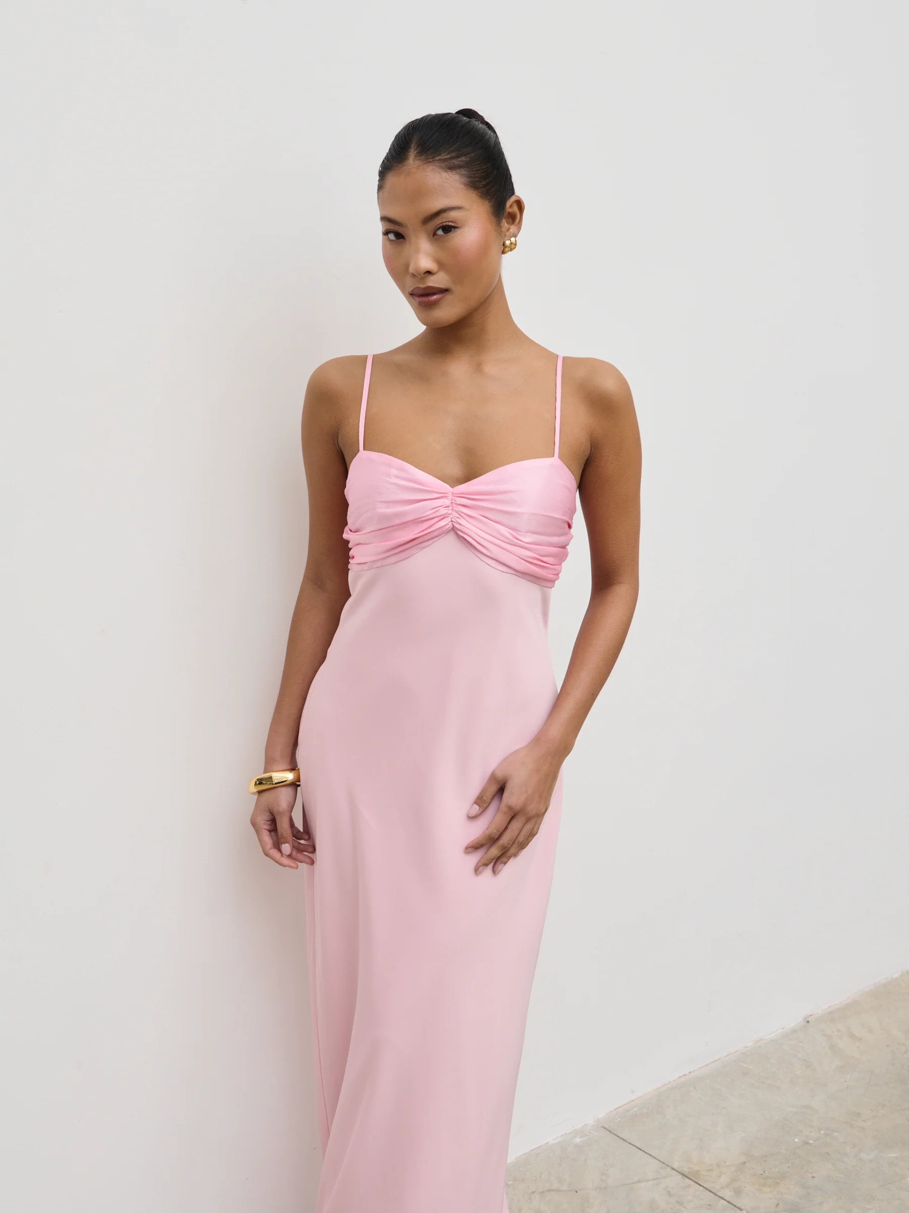 Joely Maxi Dress - Peony Pink | Pretty Lavish (UK)