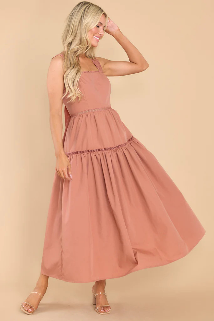 Chasing That Feeling Mauve Midi Dress | Red Dress 