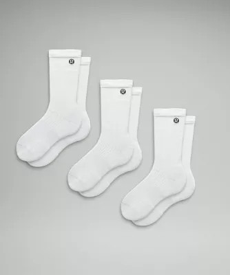 Men's Daily Stride Ribbed Comfort Crew Socks   3 Pack | lululemon (AU)