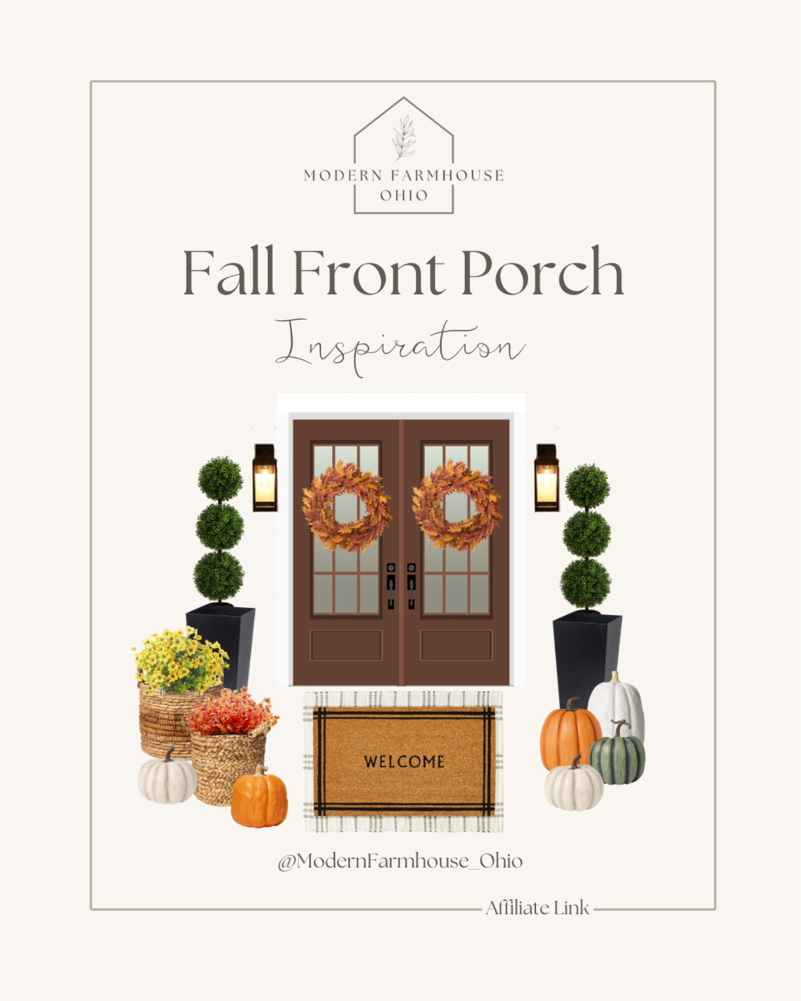 Front porch inspiration, perfect for fall!! 

#LTKFallSale #LTKSeasonal #LTKHome