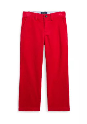 Ralph Lauren Childrenswear Boys 2-7 Straight Fit Cotton Corduroy Pants, Red, 6 | Belk