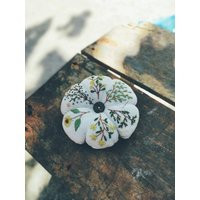 Autumn Flower Embroidered Pin Cushion Handmade, Pumpkin Pincushion, Accessory, Keeper, Sewing Room Decor, Gift For Her | Etsy (US)