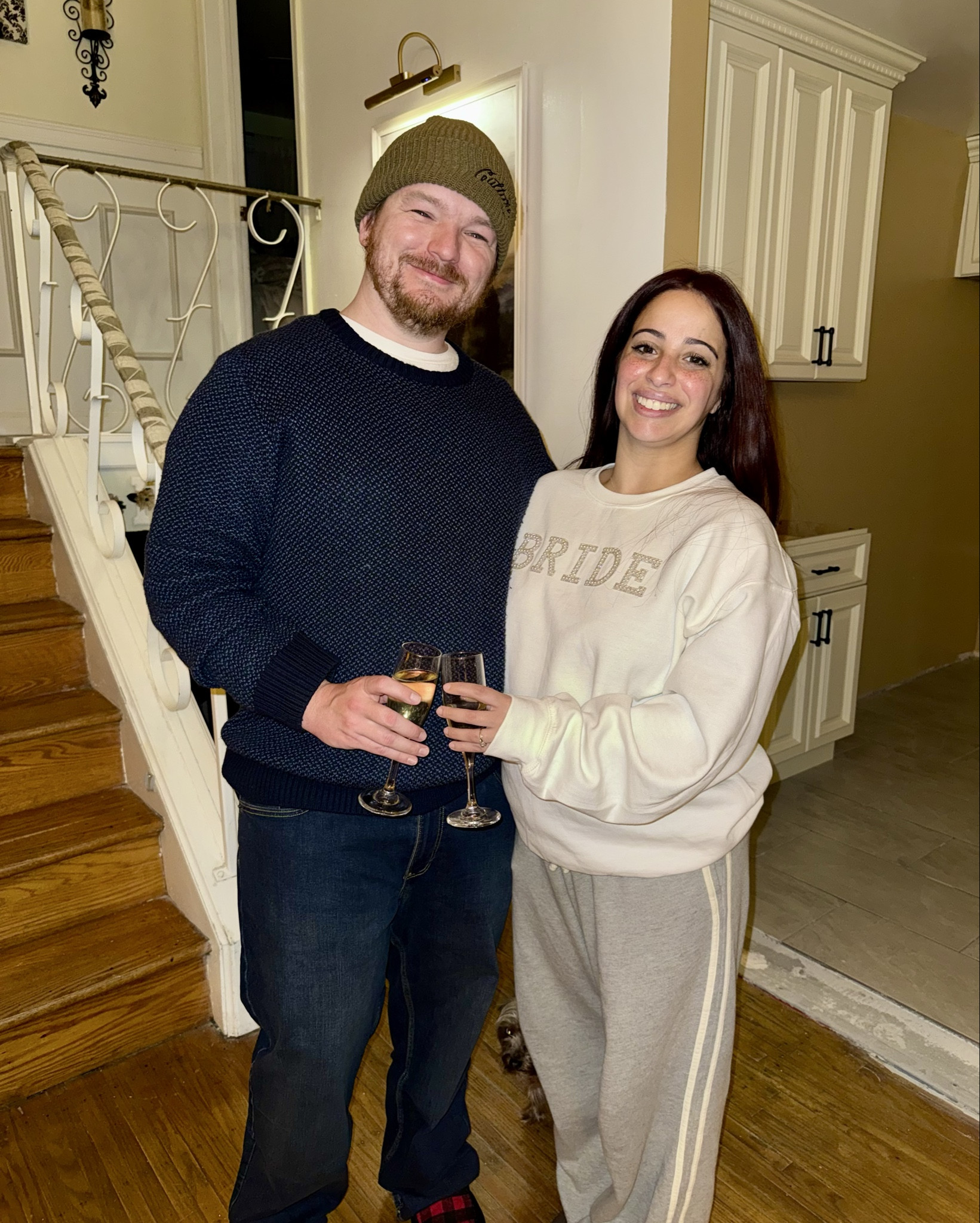 Happy New Year!!! 🍾✨🥳 wore the most perfect cozy at home, bride to be outfit while ringing in 2026! 💍

#LTKPetite #LTKSeasonal #LTKWedding