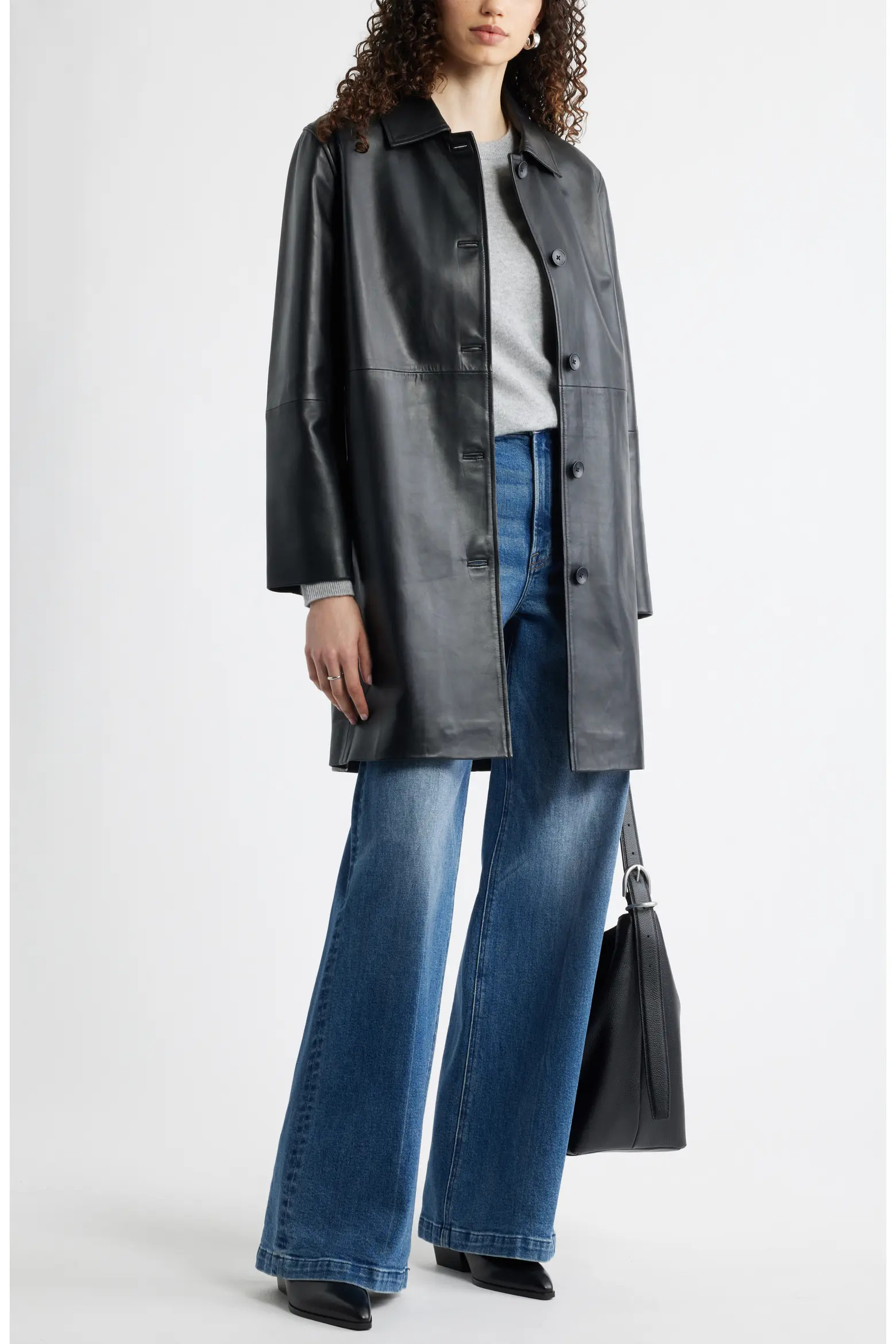 Long Leather Jacket (Women) | Nordstrom | Nordstrom