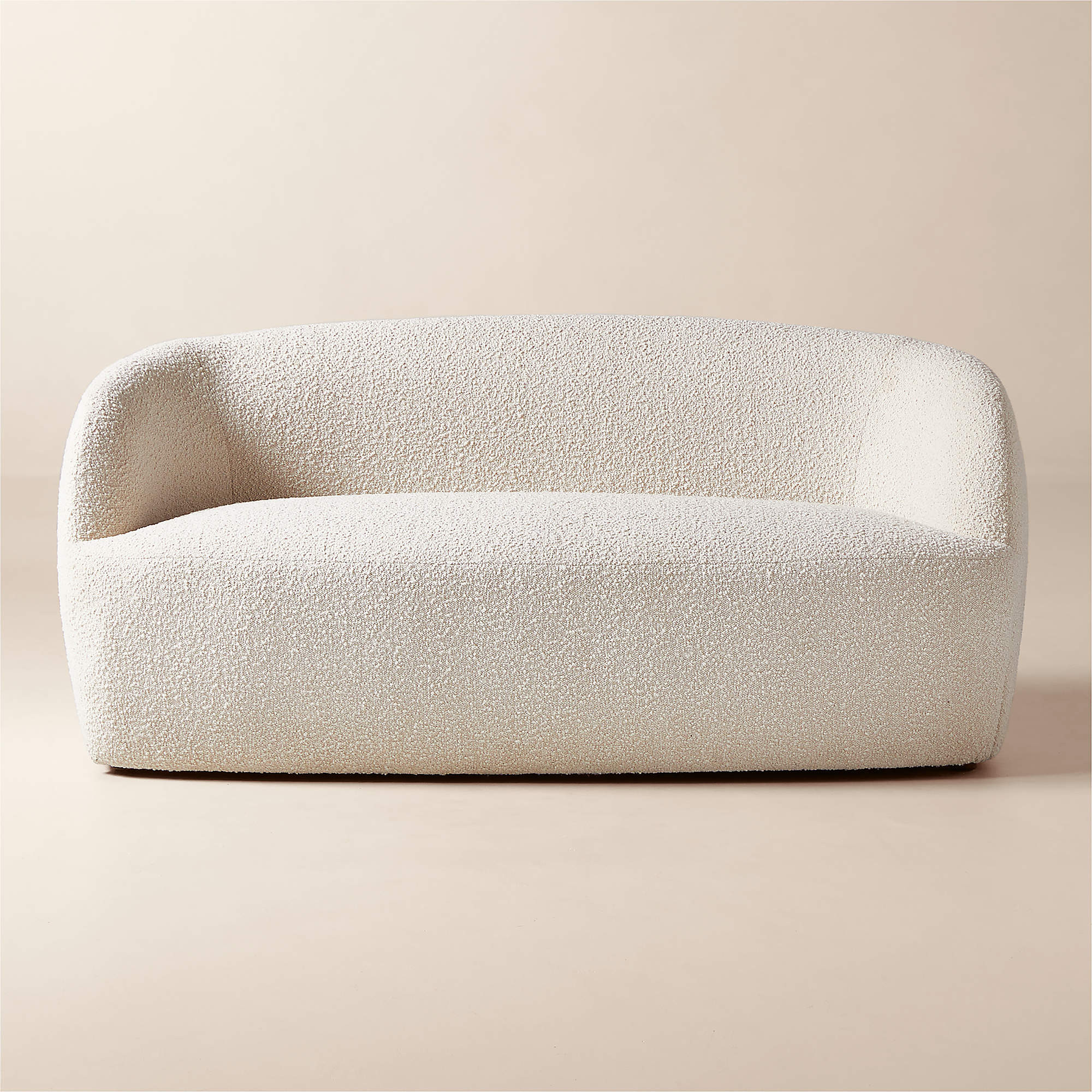 Gwyneth 68" Ivory Boucle Loveseat by goop + Reviews | CB2 | CB2