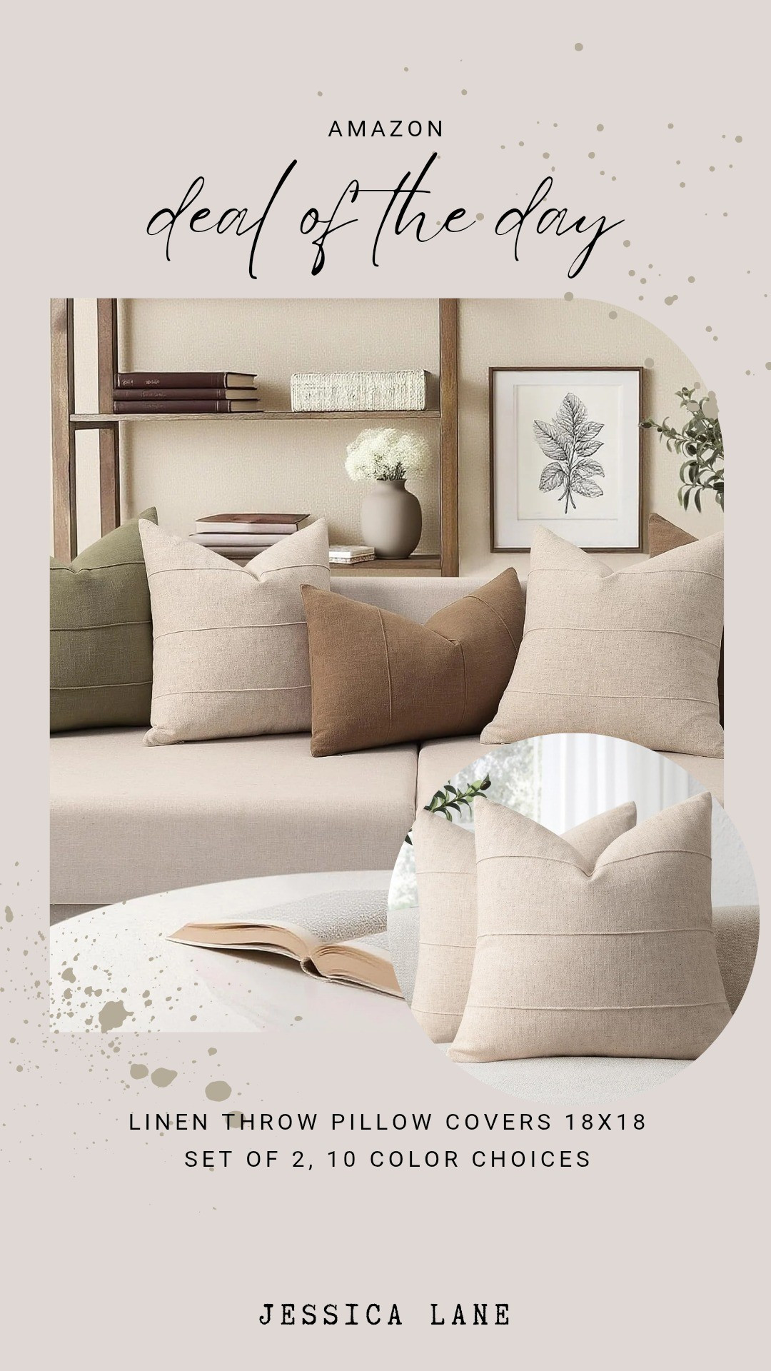 Refresh your lounge area with this set of 2 linen throw pillow covers available in 10 versatile colors. High-quality fabric with a hidden zipper for a seamless custom look. #pillowcovers #homemakeover #linendecor #neutralhome #accentpillows

#LTKSeasonal #LTKSaleAlert #LTKHome