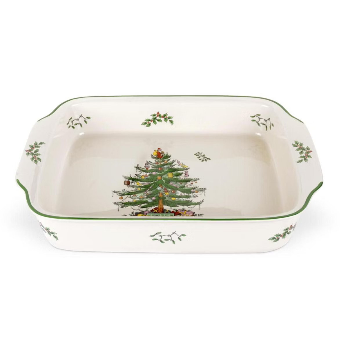 Spode Christmas Tree Large Rectangular Handled Dish, Deep Baking Pan (15" x 11") - Dishwasher Saf... | Target