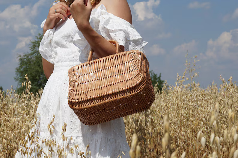 Kleine Korb Handtasche, Sommer Strandtasche, Weidenkorb. personalisiertes Geschenk Mama - Etsy.de | Etsy (EU)