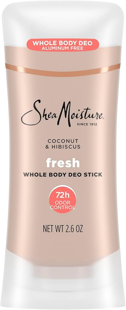 SheaMoisture Whole Body Deodorant Stick 72h Odor Control Fresh Aluminum Free 2.6 oz | Amazon (US)