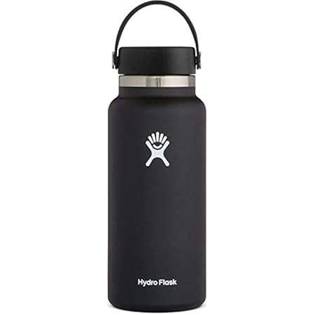 Hydro Flask Water Bottle - Wide Mouth Straw Lid 2.0 - Multiple Sizes & Colors | Amazon (US)