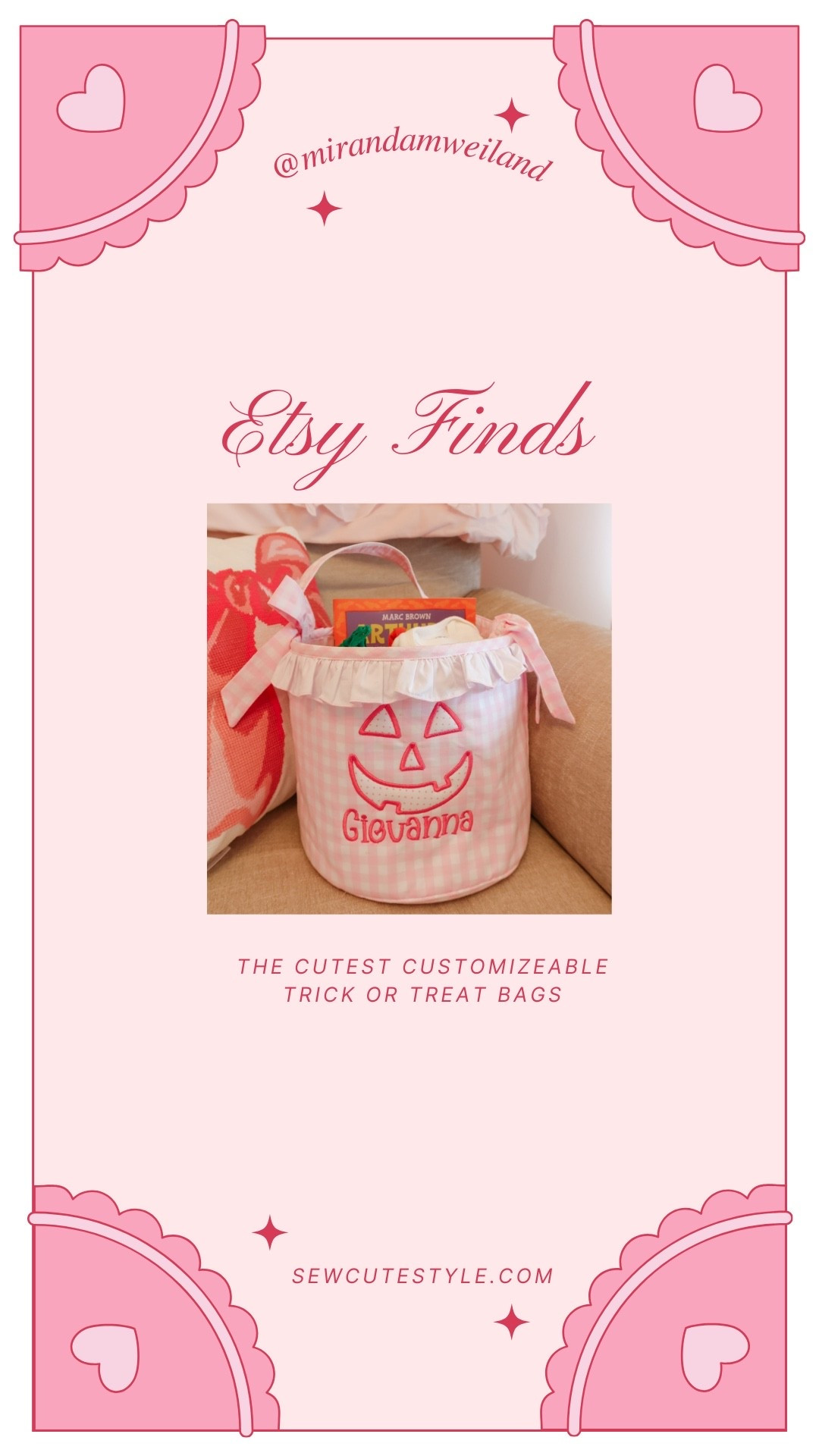 Etsy find! You will get a discount off your first Etsy purchase during the LTK fall sale. 

Halloween / trick or treat bag / trick or treat basket / trick or treating / Halloween costume / kids Halloween gift ideas / boo basket / kids boo basket / baby boo basket

#LTKFallSale #LTKFindsUnder100 #LTKBaby