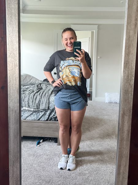The perfect shorts! 

The billabong shirt fits oversized. This is a small and I could have sized down though I don’t normally wear an XS. 

Got a medium in the shorts so it’s not too tight. Could have gone true to size with small but I like this fit. 

Nike shoes true to size and my fav!

#LTKunder50 #LTKsalealert #LTKxNSale