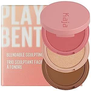 Kaja 3-in-1 Blendable Sculpting Trio - Face Bento | Cream Bronzer, Powder Blush, and Highlighter,... | Amazon (US)