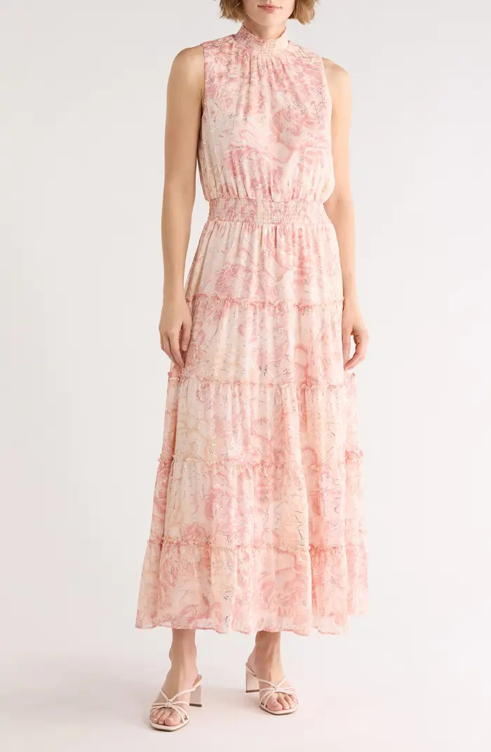 High Neck Tiered Maxi Dress | Nordstrom Rack