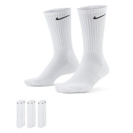 Nike Women s Everyday Cotton Cushioned Crew Training Socks White Size Large | Walmart (US)