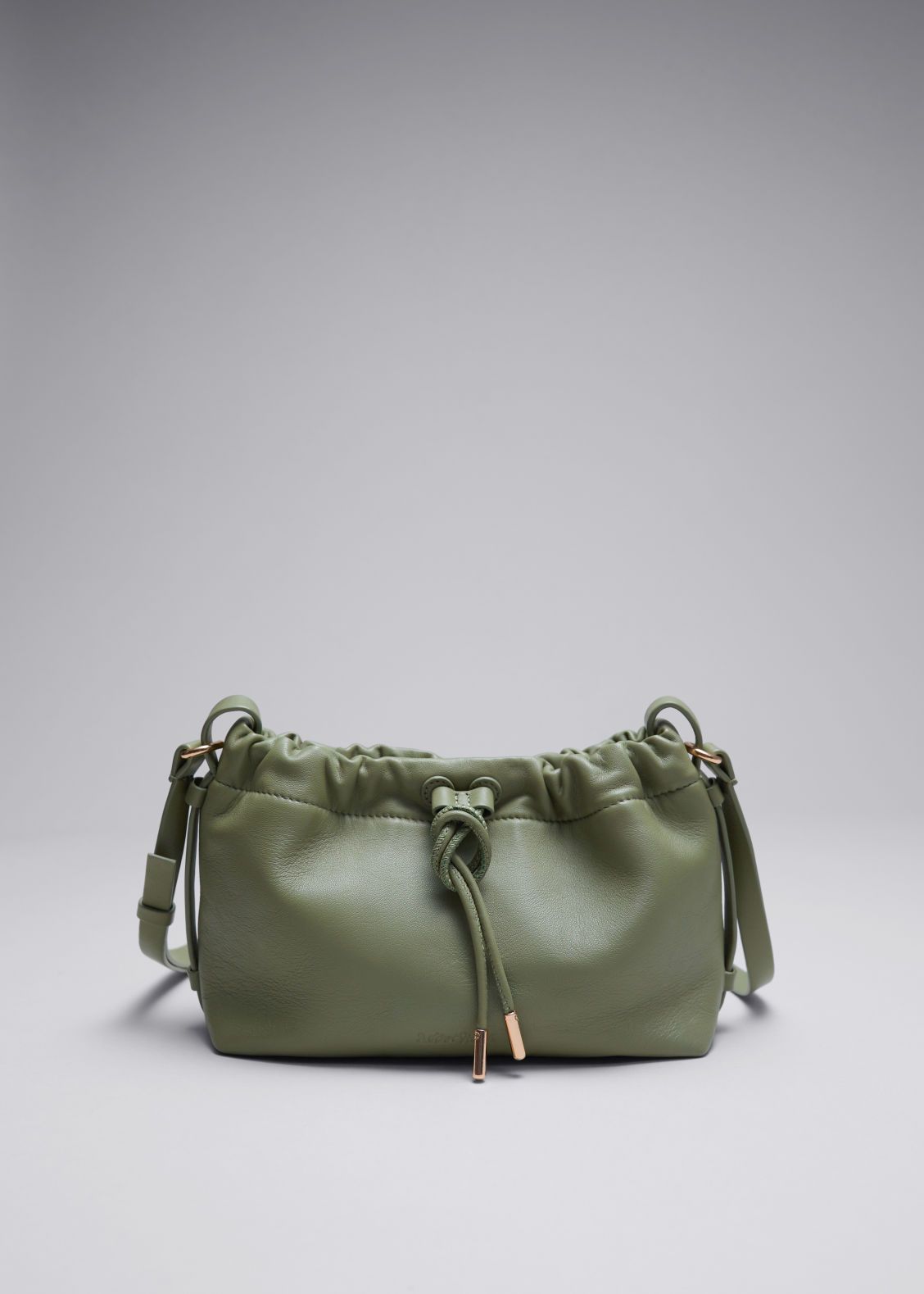 Small Leather Drawstring Tote | & Other Stories (EU + UK)