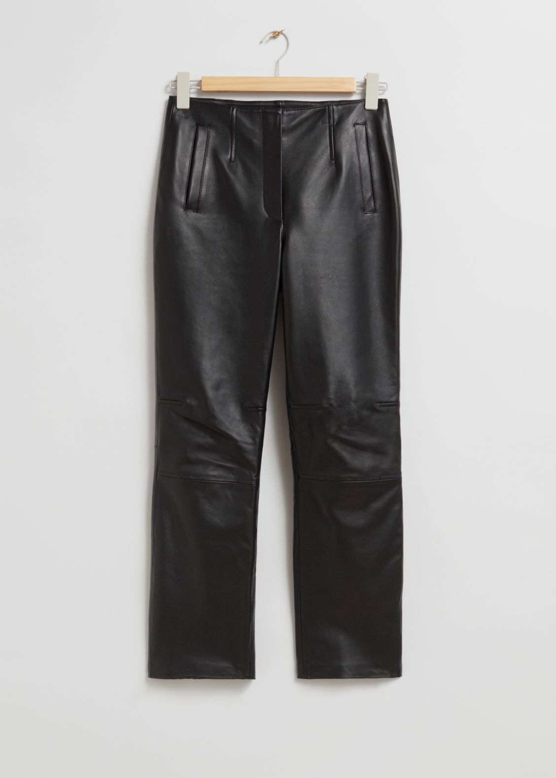 Cropped Leather Trousers - Black | & Other Stories (EU + UK)