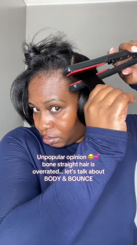 Soft curls, body, and movement >>> bone straight hair every time 🤎✨
Here are all the hair tools + nighttime essentials I used to create this bouncy curl look — everything from my styling iron, heat protectant, sectioning clips, and my satin-lined scarf + satin bonnet for wrapping my hair at night. Perfect for silk press curls, flat iron curls, natural hair routines, and anyone who loves body, shine & a fluffy finish.

Shop my full hair styling routine, blowout essentials, and nighttime wrap must-haves below ✨🤎

#SilkPressTools #lifewithnaturallynicki
#BestFlatIronForNaturalHair
#FlatIronCurlsTutorial #LTKBlackFriday
#LTKCyberWeek
#HowToWrapHairAtNight #SilkPressSeason
#FlatIronCurls
#HealthyHairJourney
#NaturalHairTools
#HairTok
#HeatStylingTips

#LTKBeauty #LTKgrwm #LTKStyleTip