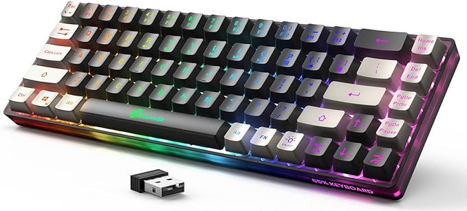 GEODMAER 65% Wireless Gaming Keyboard, Rechargeable Backlit Gaming Keyboard, Ultra-Compact Mini M... | Amazon (US)