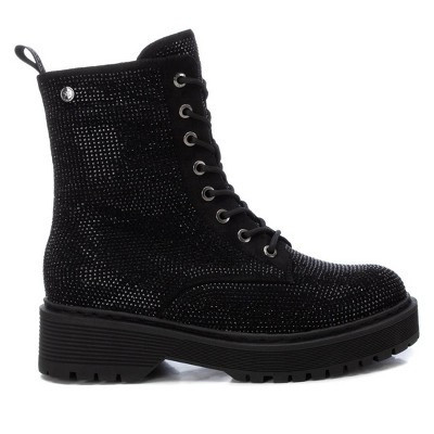 Xti Women's Combat Booties 143095, Black, 5.5 | Target