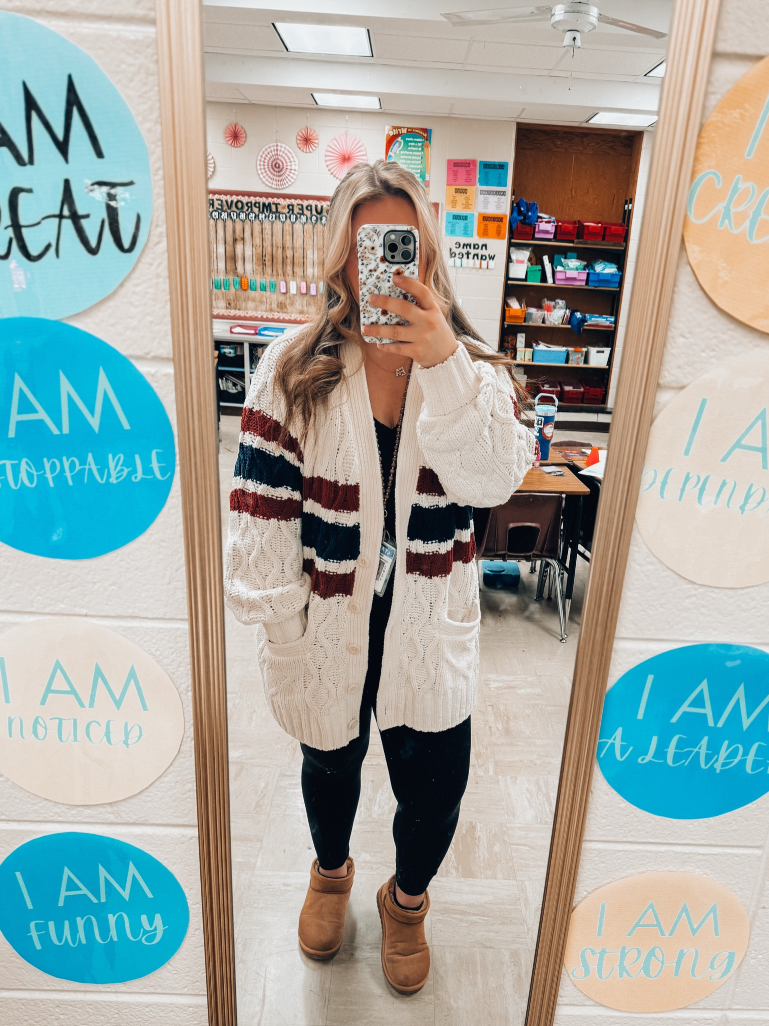 Oversized soft cable knit sweater - soft and warm for winter - high rise black pants - ankle brown booties - casual and comfy look to teach in 

#LTKFindsUnder50 #LTKStyleTip #LTKFindsUnder100