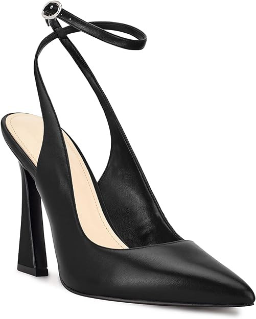 Womens Closed Toe Ankle Strap Heels Pointed Toe Pumps Shoes Slingback High Heel Wedding Dress Sho... | Amazon (US)