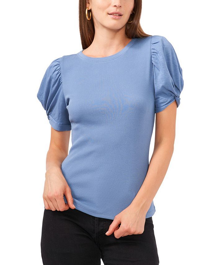 1.STATE Puff Short Sleeve T-shirt & Reviews - Women - Macy's | Macys (US)
