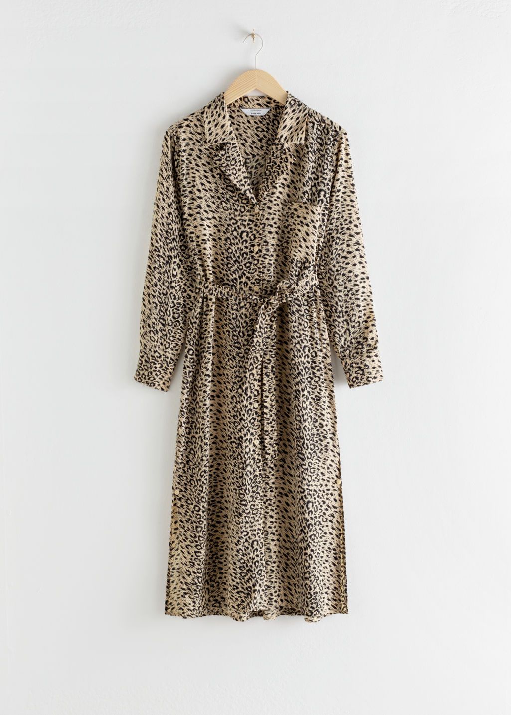 Leopard Side Slit Belted Midi Dress | & Other Stories (EU + UK)
