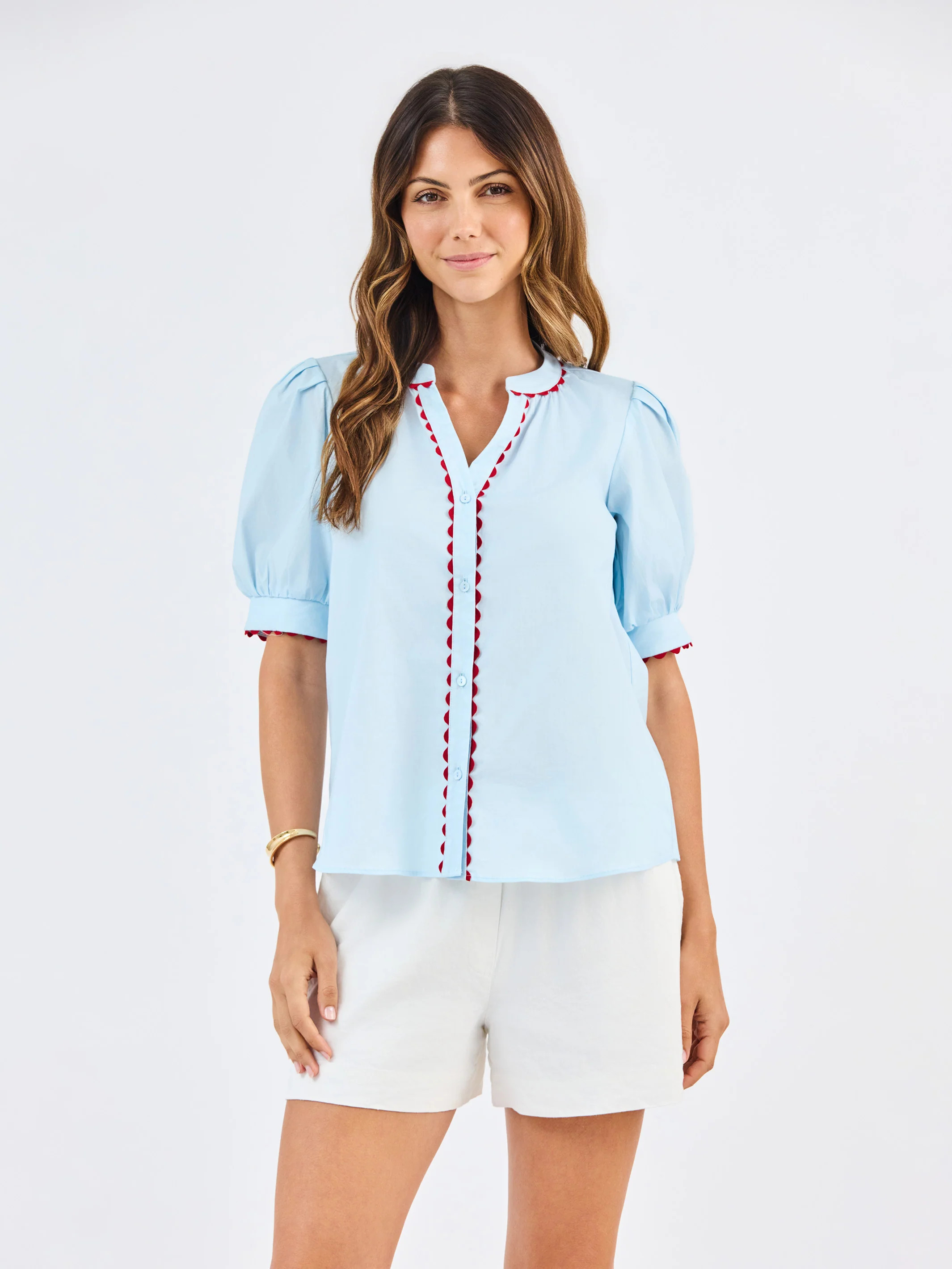 Elaine Top | Light Blue | Mary Square