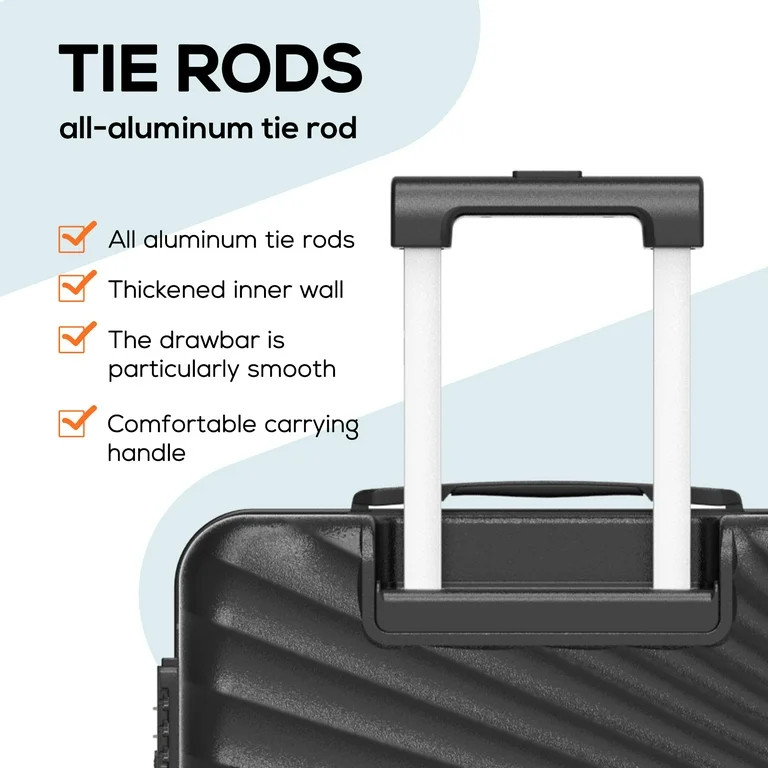 Joyway 6 Piece Hardshell Luggage Set with Spinner Wheels TSA Lock and Scratch-Resistant Finish Du... | Walmart (US)