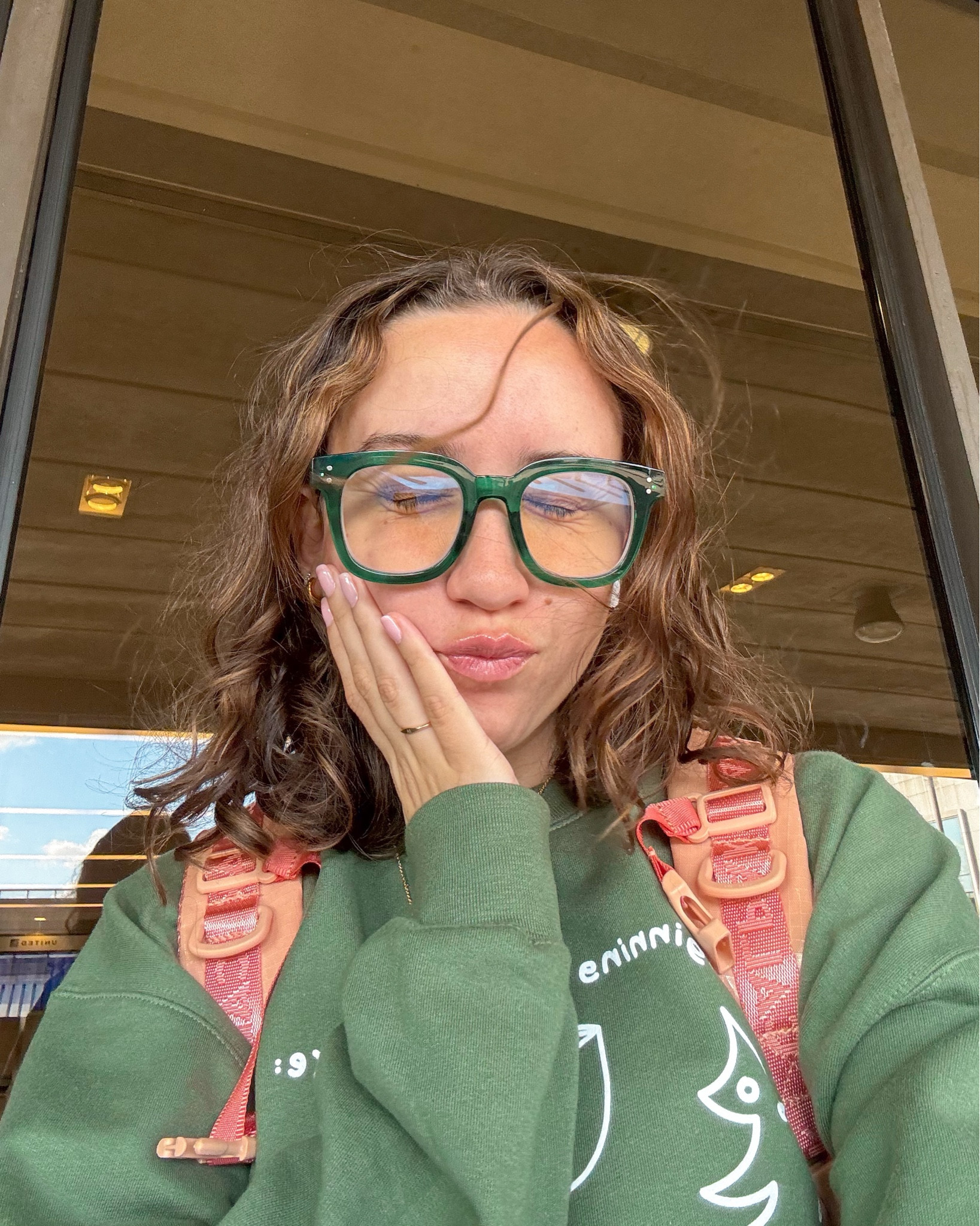 obsessed with these blue light glasses <3
wearing size L in crew 

#LTKStyleTip #LTKGiftGuide #LTKHoliday