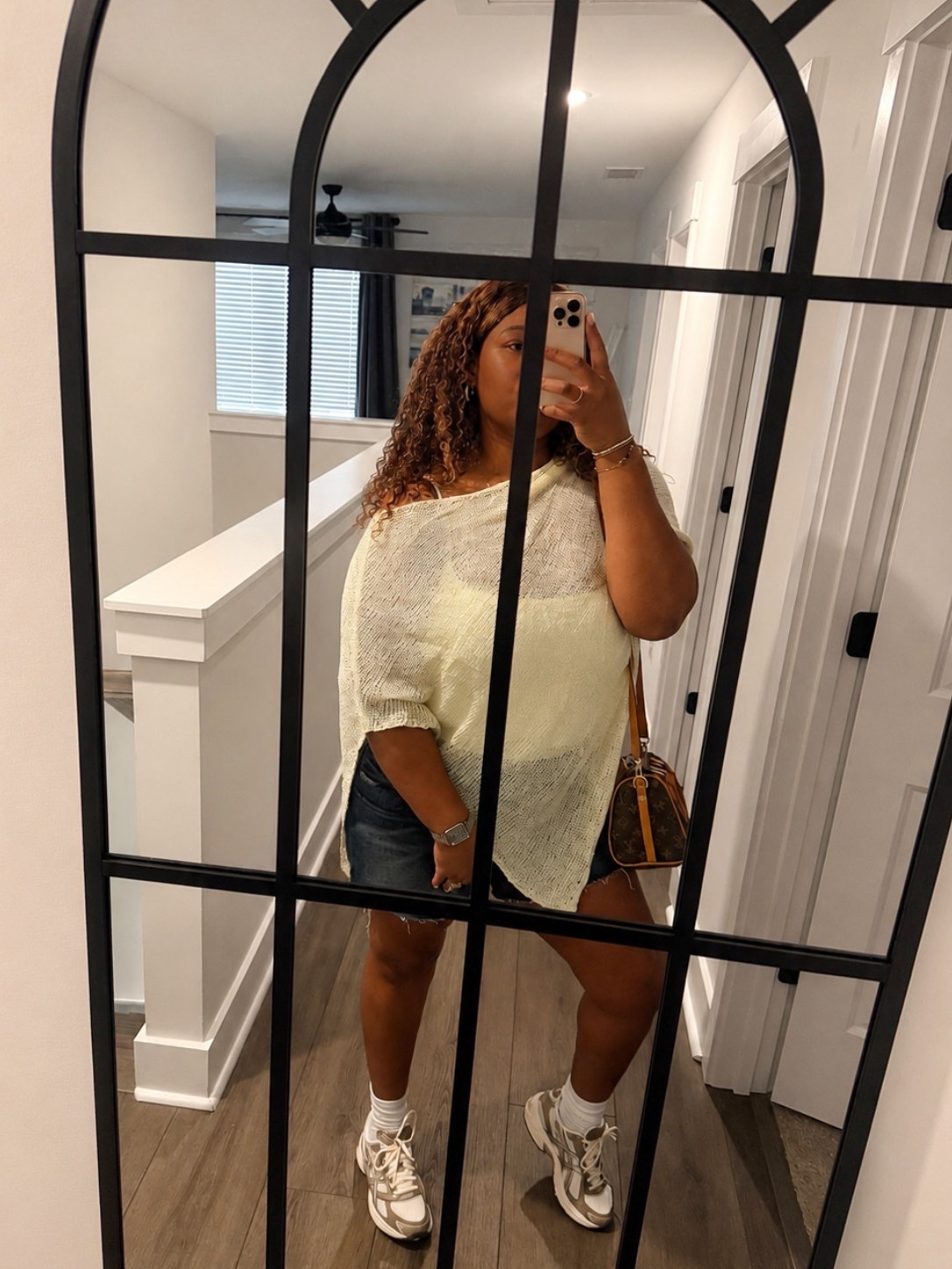 Creamy neutrals + denim shorts = the effortless summer transitioning to fall outfit 🤎✨ Casual, comfy, and still cute enough for a mirror pic.

#LTKmomlife #LTKootd #LTKMidsize
