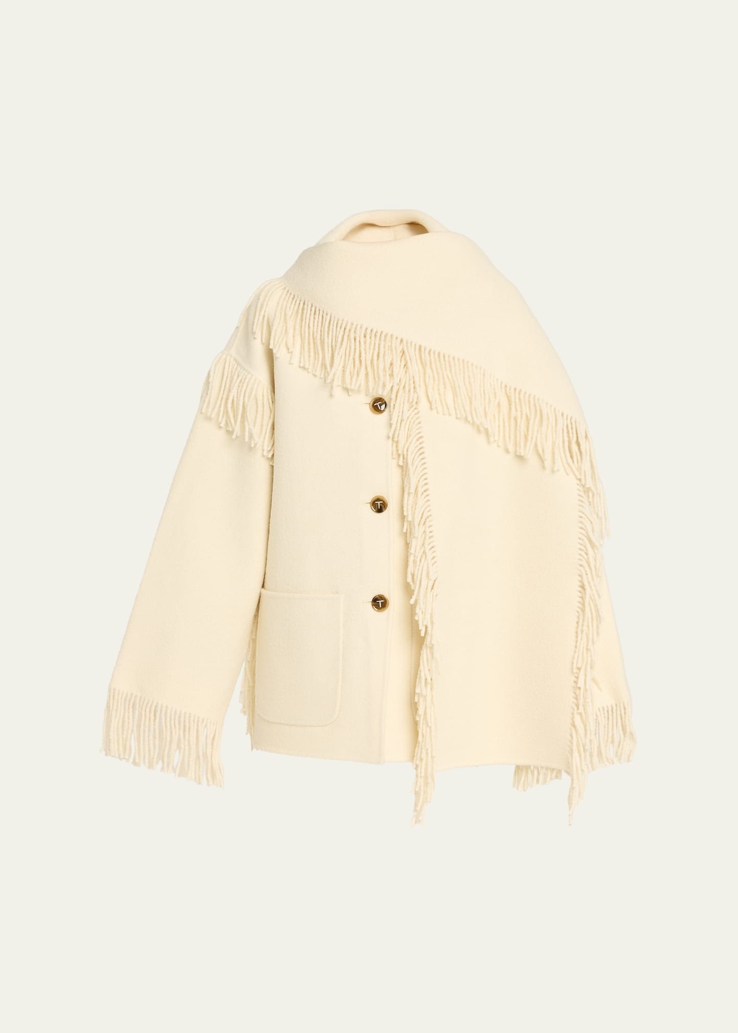 Toteme Fringed Scarf Jacket | Bergdorf Goodman