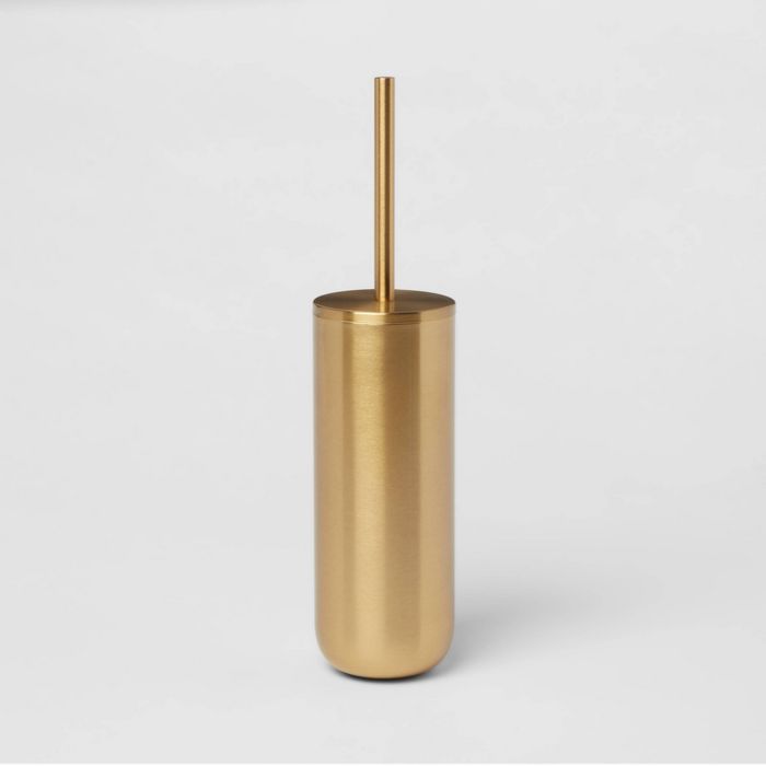 Brushed Brass Toilet Bowl Brush Gold - Threshold™ | Target